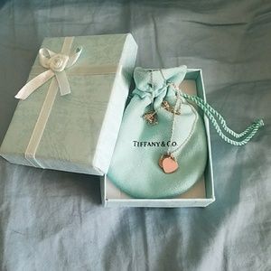 Tiffany & Co. 2 hearts necklace sterling silver925